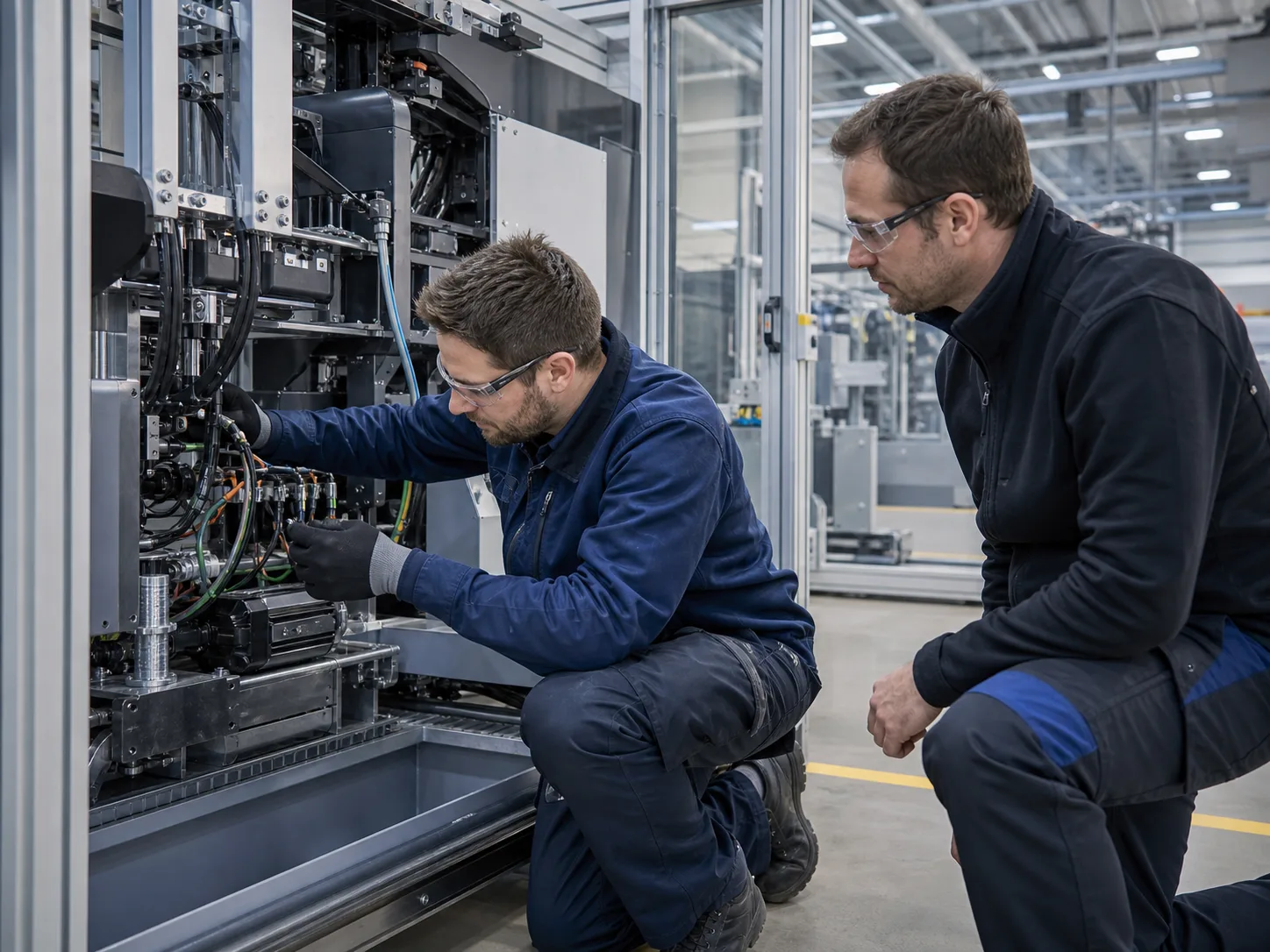 Produktionsanlage mit komplexen Prozessabhängigkeiten